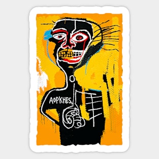 Basquiat art Sticker